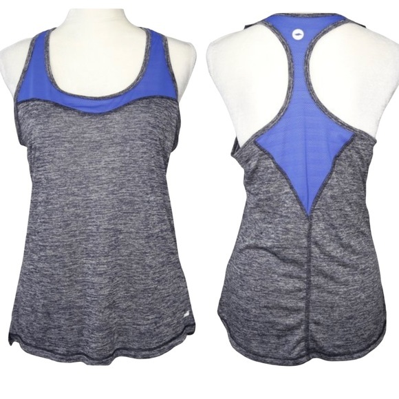 Avia  Racerback Tank Top Women’s medium Workout Shirt Exercise Gray athletic gym - Picture 2 of 7